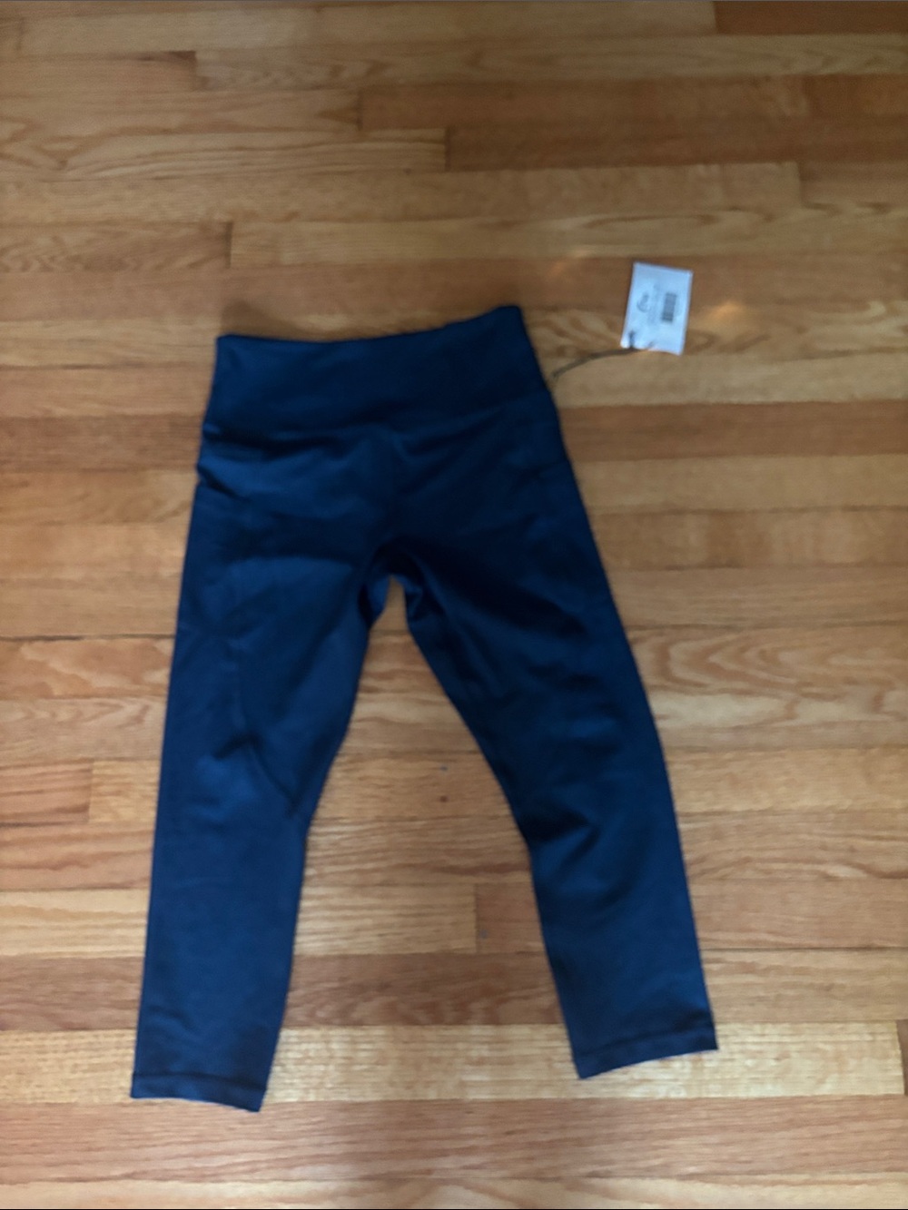 Women's Navy High-Waist Active Leggings with pockets
